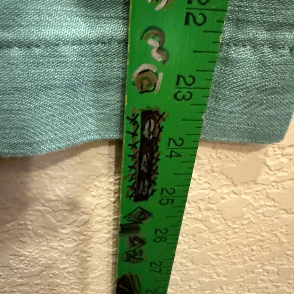 J. Crew Re-Imagined Seafoam Green Paperbag Pants with Tie Belt Cotton Sz 14 - Picture 14 of 14